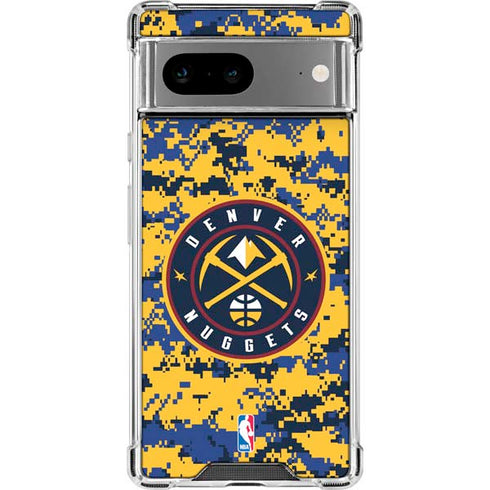 NBA Denver Nuggets Digi Camo Google Pixel 8 Clear Case